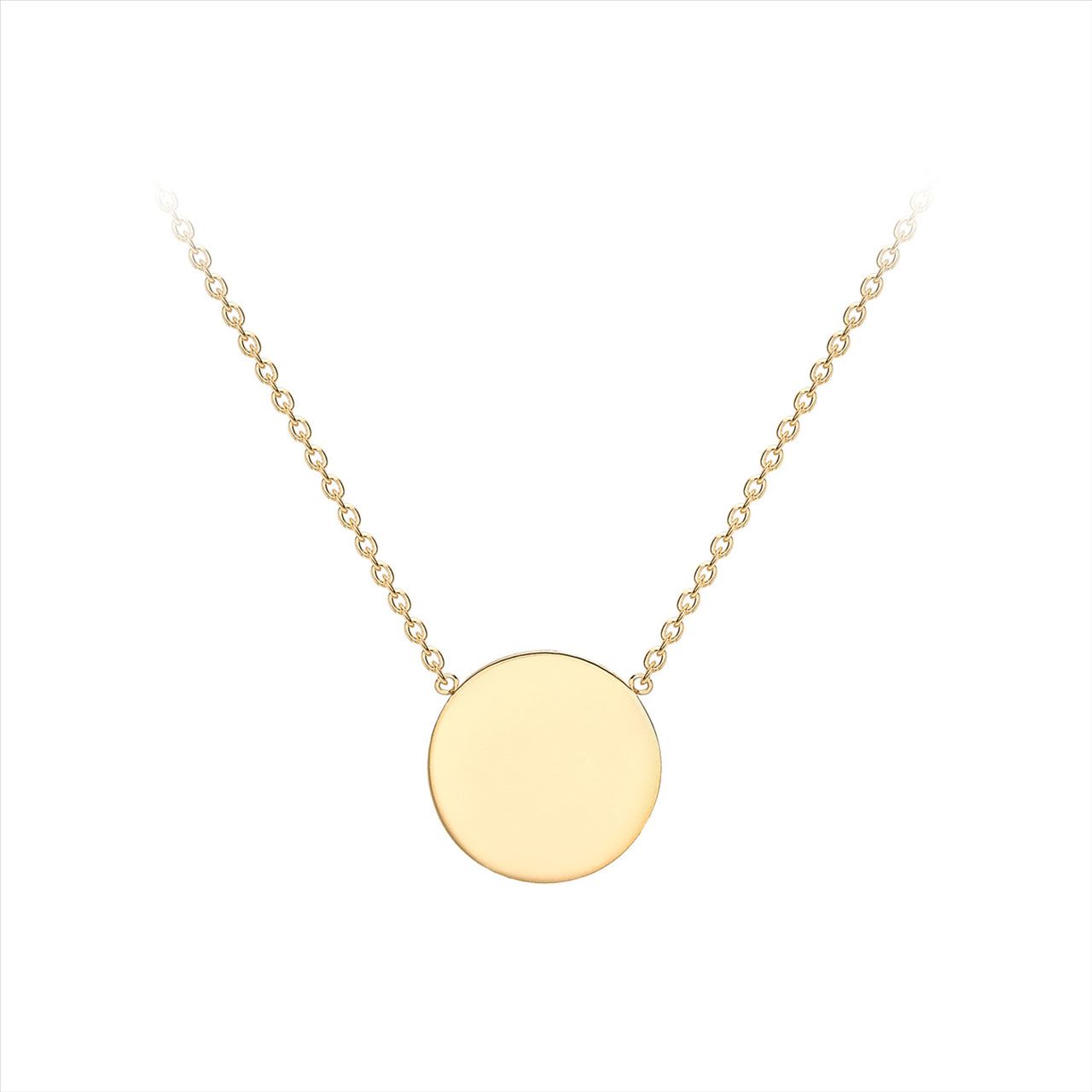 14k gold deals disc pendant