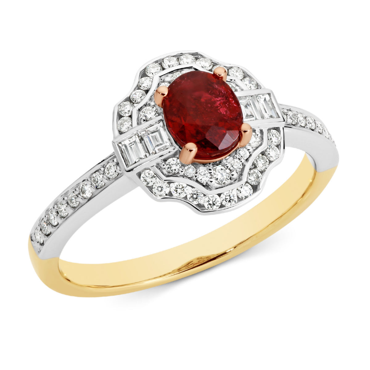 Raw ruby deals engagement ring