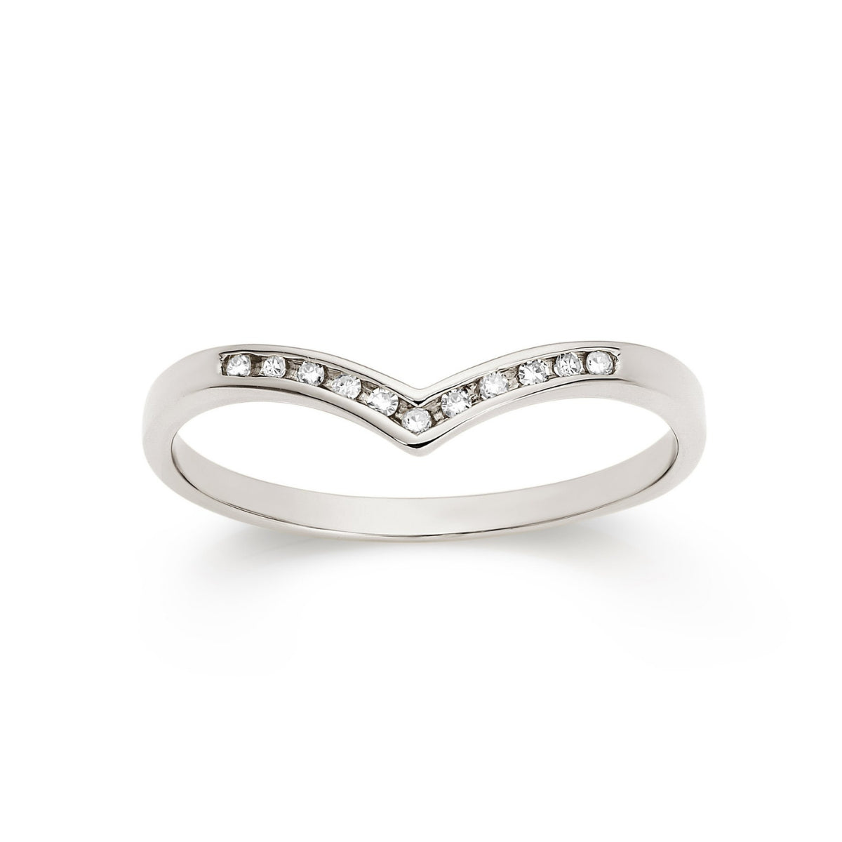 Diamond wishbone online ring