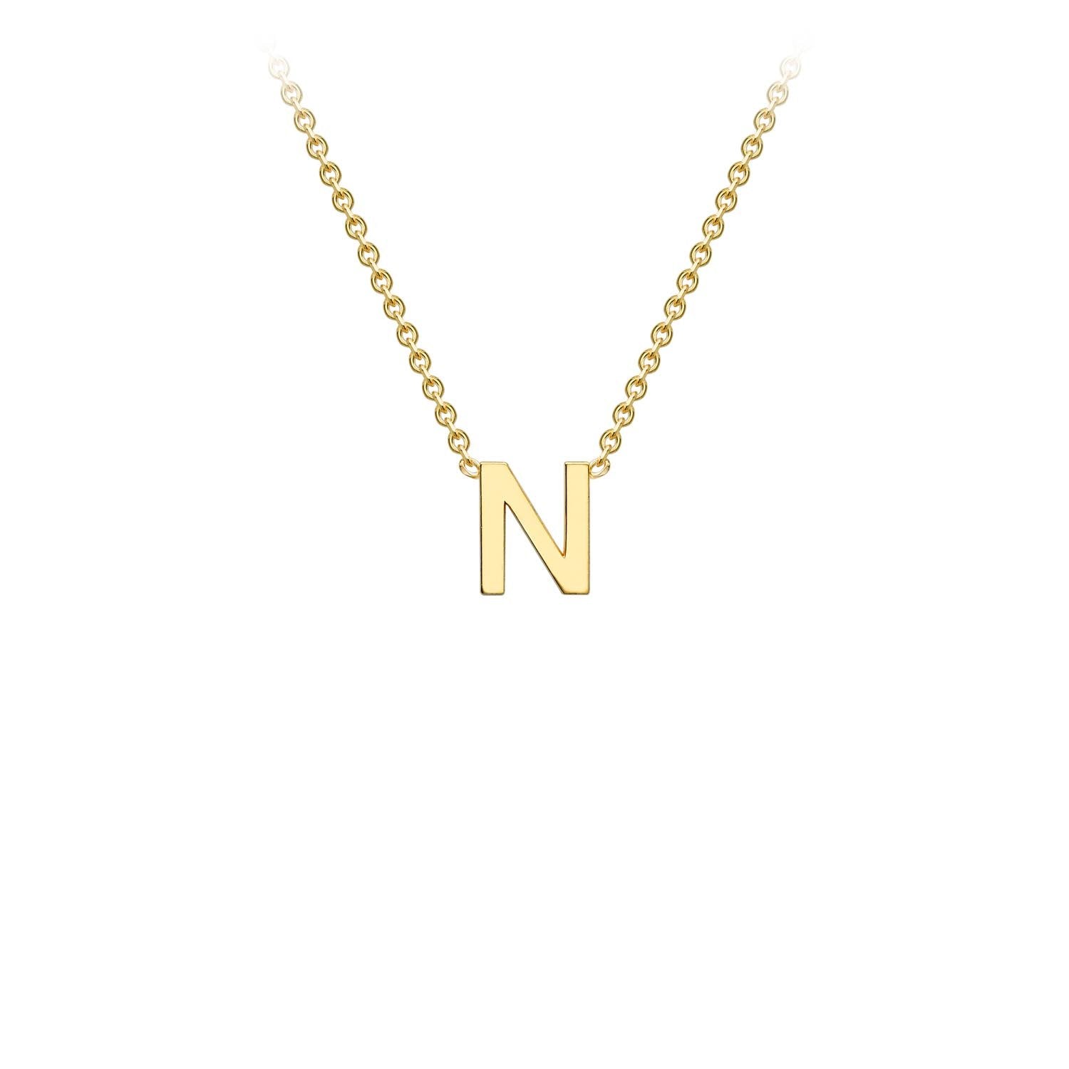 Fine letter store necklace