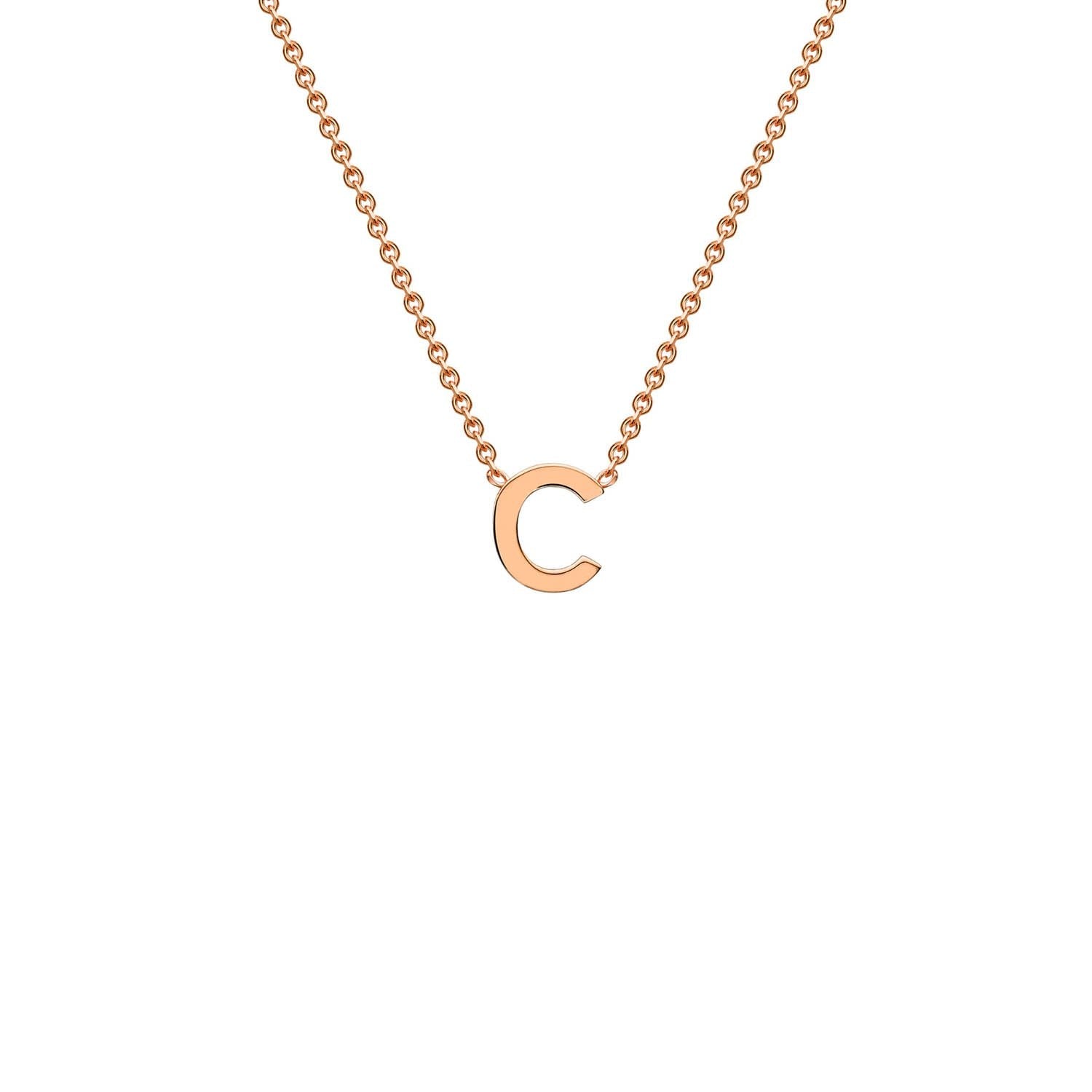 C initial on sale necklace gold