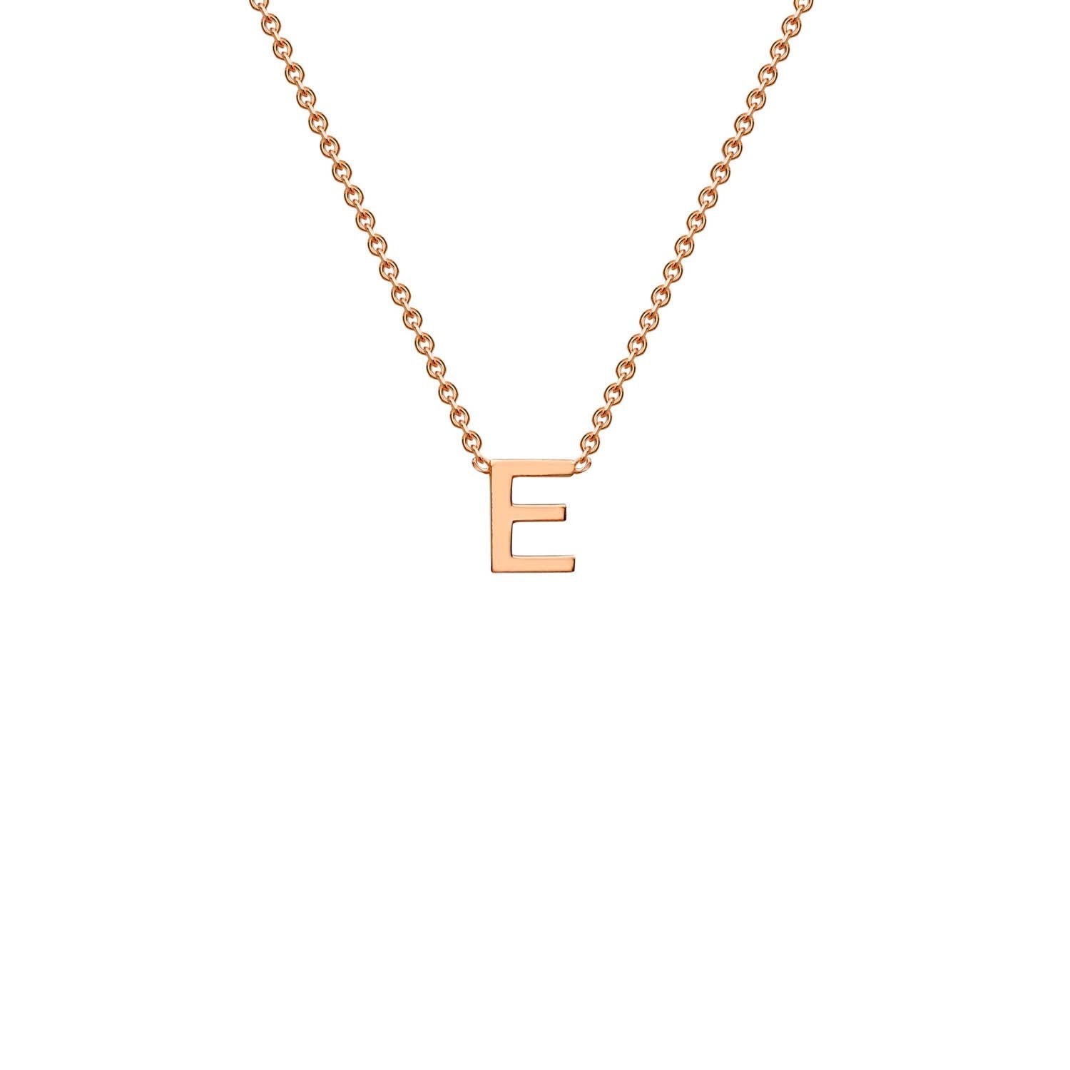 Rose gold store e necklace