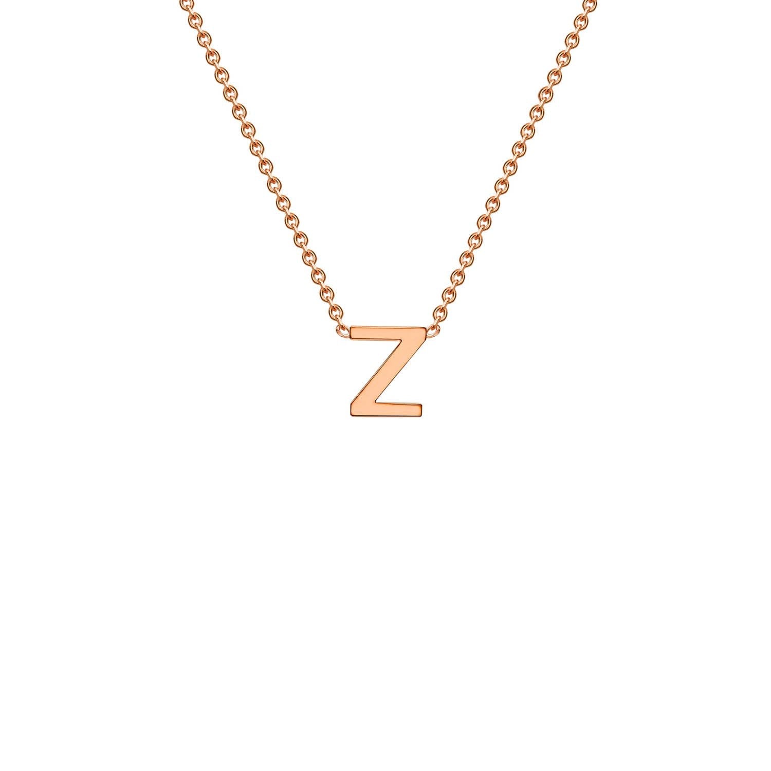 Z necklace sale rose gold