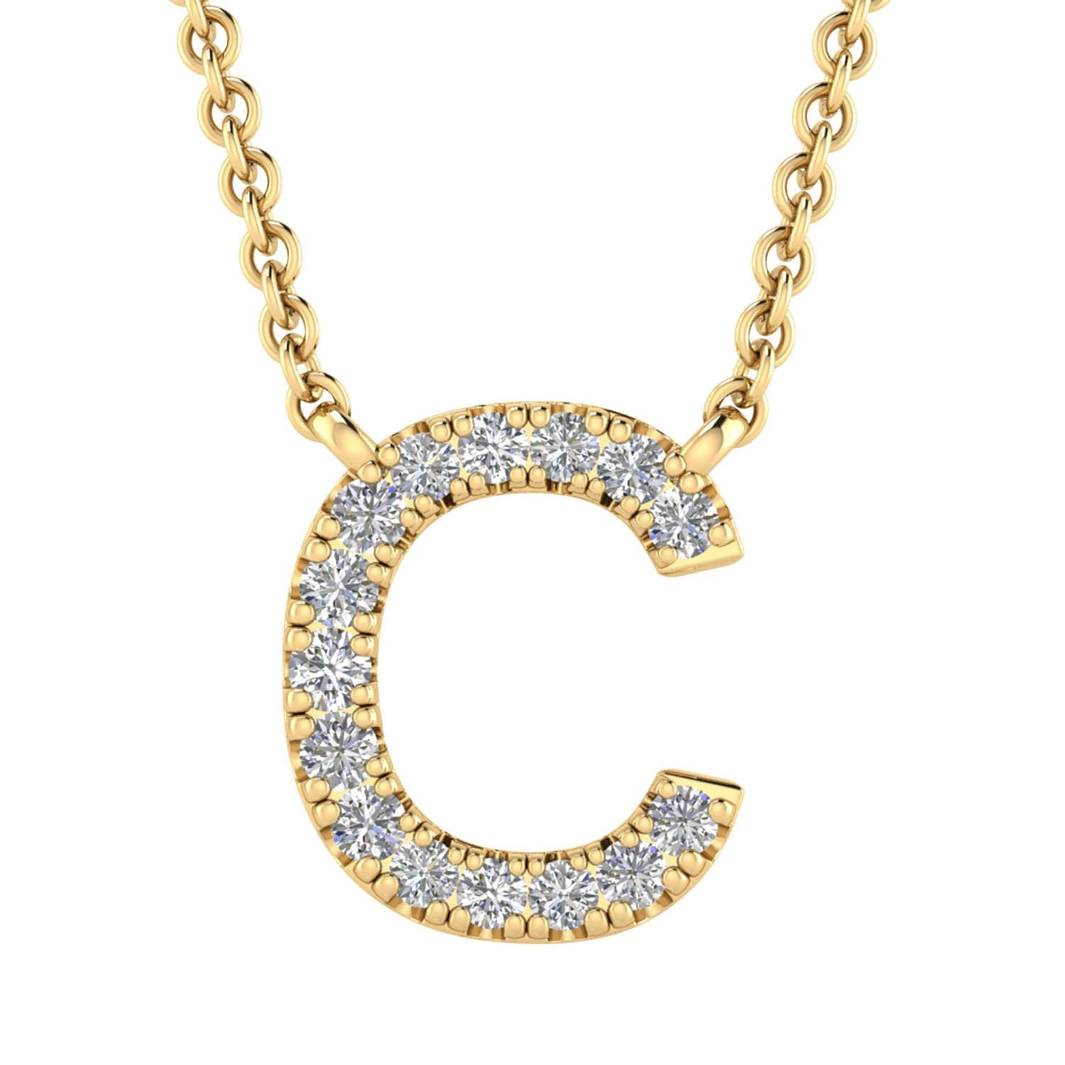 C diamond deals pendant