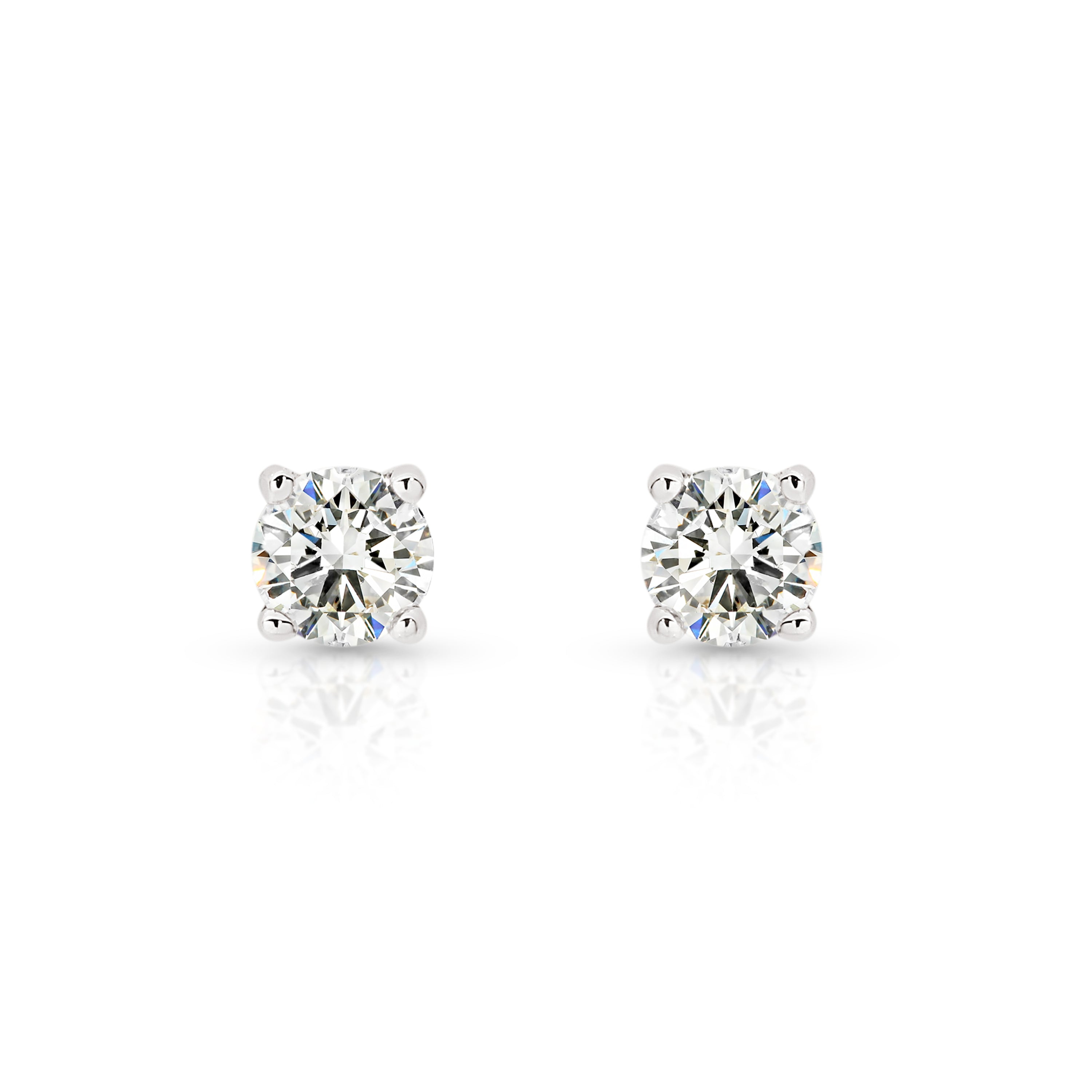 White Gold Diamond 0.25ct Stud Earrings