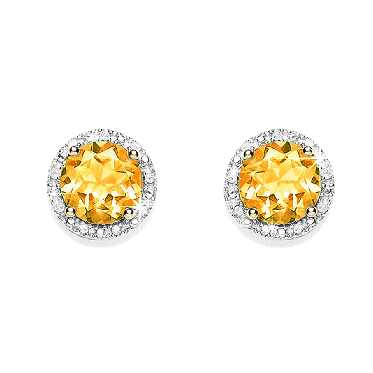 Citrine studs deals